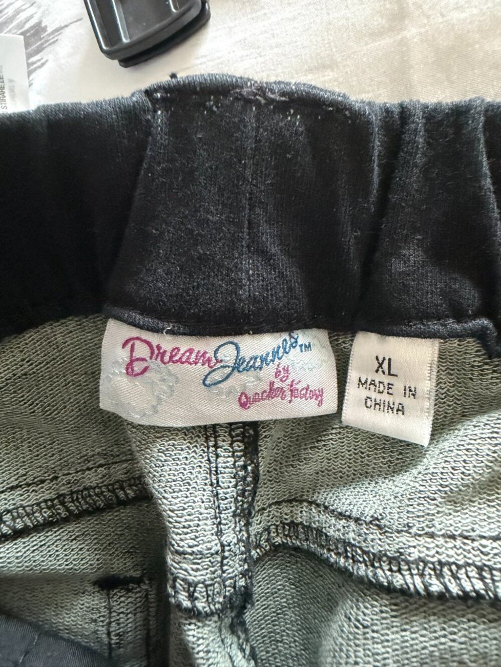 Women's Black Quacker Factory Jeans NWT XL - Picture 6 of 8